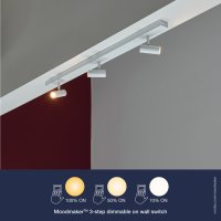 B-Kartonage Strahler Nordlux Birte LED Spot Weiß dimmbar über Schalter 3 x 3,2 Watt Deckenlampe