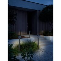 SolarLeuchte Nordlux Nama50 LED Wegeleuchte Sensor Schwarz Gartenlampe