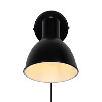 Wandleuchte Pop, Schwarz / Gold, 18 Watt, E27-Fassung, 11 x 15,5 x 20 cm – Nordlux