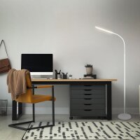 Stehleuchte Briloner 6 Watt LED Weiß Touchdimmer Leseleuchte Standlampe