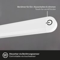 Tischleuchte Briloner 6 Watt LED Weiß Touchdimmer Schreibtischlampe
