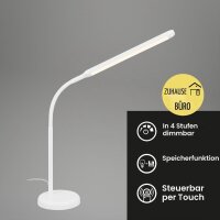 Tischleuchte, Weiß, 6 Watt, Touchdimmer, 47 x 37 cm – Briloner