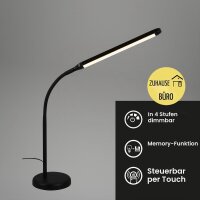 Briloner LED Tischleuchte Schreibtischlampe Schwarz...