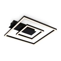Deckenleuchte Briloner Frame LED Deckenlampe Schwarz