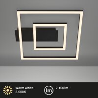 LED Deckenleuchte Frame, Schwarz, 22 Watt, 30 x 32 x 5 cm...