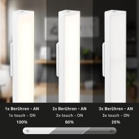 Akku-Leuchte Briloner weiß 30cm Tisch und Wandleuchte