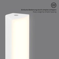 Akku-Leuchte Briloner weiß 30cm Tisch und Wandleuchte
