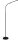 Steleuchte Briloner 6 Watt LED Leseleuchte 126,5 cm Schwarz Touchdimmer Standlampe