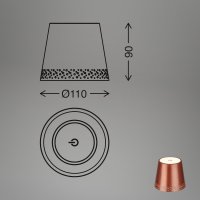 Flaschenleuchte Briloner Flaschenlicht Dimmbar Kupfer LED USB