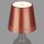 Akku-Tischleuchte Akku-Flaschenlicht, Kupfer, 2,6 Watt, dimmbar, Ø 11 cm – Briloner