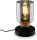 Tischleuchte Briloner Rauchglas E27 Tischlampe Holz