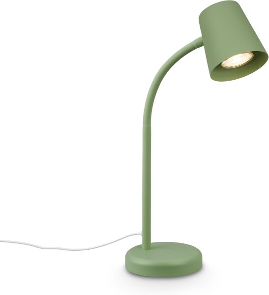 Tischleuchte Tischlampe, Grün, 9 Watt, GU10-Fassung, 24,5 x 38,5 cm – Briloner