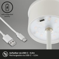 Akku-Leuchte Briloner RGB LED weiß Dimmbar Akku-Lampe