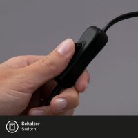 Tischleuchte Briloner GU10 Fassung Tischlampe Schwarz 38,5 cm