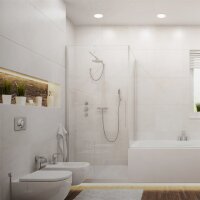 BRILONER 3er Set LED Einbauleuchten | Ultraflach, IP44 & Warmweiß