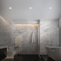 Einbauleuchten Briloner 3 x 4,9 Watt LED Weiß dimmbar über Schalter IP44 Einbauspots