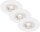 Einbauleuchten Briloner 3 x 4,9 Watt LED Weiß dimmbar über Schalter IP44 Einbauspots