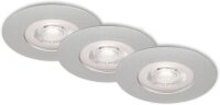 Einbauleuchten Briloner 3 x 4,9 Watt LED Chrom matt IP44...