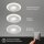 Einbauleuchte Briloner 3er Set 4,9 Watt LED Chrom Rahmen getrennt schaltbar 460 Lumen warmweiß Einbauspot IP44