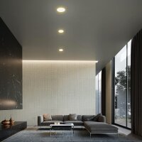 Einbauleuchte Briloner 6 Watt LED Spot Weiß IP44 warmweiß 700 Lumen Einbaulampe