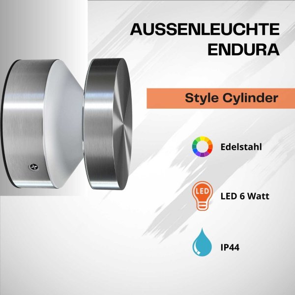 Außenleuchte Ledvance Endura Style Cylinder Ceiling 6 Watt LED Wandlampe Gartenleuchte