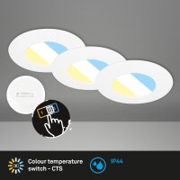 LED Einbauleuchten CTS, Weiß, Bohrloch 6,8 cm,...
