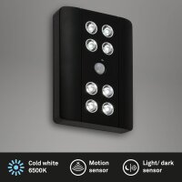 Akku-Sensorleuchte Lero Indoor, Schwarz, 8x0,08W, 11,6 x...
