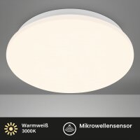 Deckenleuchte Briloner 12 Watt LED Sensor Deckenlampe 27 cm