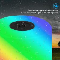 Tischlampe Briloner Mini-Akku-Leuchte mit LED RGB Campinglampe USB aufladbar