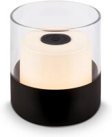 Akku-Leuchte Briloner 2 Watt LED Tischlampe Schwarz...