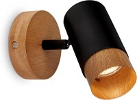 Strahler Briloner GU10 Fassung Wandleuchte Spot Schwarz...