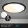 Badleuchte Deckenleuchte Briloner 21 Watt LED CTS Steuerung Deckenlampe Schwarz 37 cm IP44