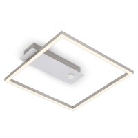 Deckenleuchte Briloner Frame LED mit Bewegungsmelder Silber Deckenlampe