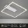 Deckenleuchte Briloner Frame LED mit Bewegungsmelder Silber Deckenlampe