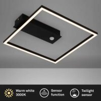 Deckenleuchte Briloner Frame 12,5 Watt LED mit Sensor...