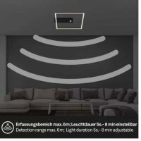 Deckenleuchte Briloner Frame 12,5 Watt LED mit Sensor...