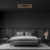 Deckenleuchte Briloner Frame Schwarz Holz LED 21 Watt Deckenlampe