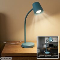 Tischlampe Tischleuchte, Blau, 9 Watt, GU10-Fassung, 24,5...