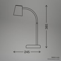 Tischleuchte Briloner GU10 Fassung Tischlampe Blau 38,5 cm