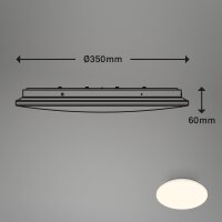 Briloner LED Deckenleuchte mit Bewegungsmelder Sensor Ø35cm 18W 1880lm Warmweiß (3897-116)