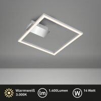 Deckenleuchte Briloner Frame 14 Watt LED Deckenlampe...