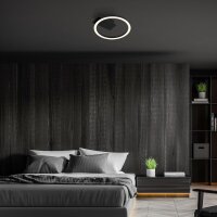 Deckenleuchte Briloner Frame 5 Watt LED Deckenlampe Schwarz 21 cm