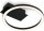 Deckenleuchte Briloner Frame 5 Watt LED Deckenlampe Schwarz 21 cm