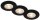 Einbauleuchten Briloner 3 x 4,9 Watt LED IP65 Einbauspots schwarz 480 Lumen