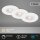 LED Einbauleuchten, Weiß, Bohrloch 6,8 cm, 3x4,9W, dimmbar, IP44, Ø 9 cm – Briloner