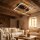 Briloner FRAME LED-Deckenleuchte Schwarz/Holz – 34,5 × 33 cm – 14 W – 3000 K