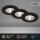 Einbauleuchten Briloner 3 x 4,9 Watt LED Schwarz IP44 Einbauspots 480 Lumen