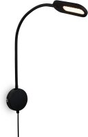 Wandleuchte Briloner 6 Watt LED dimmbar Schwarz Leselampe...