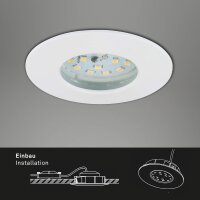 Einbauleuchte Briloner 3 x 6,3 Watt LED dimmbar über Schalter Spot Weiß 3000K