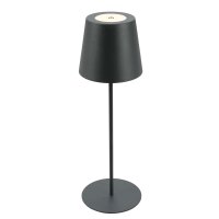 Akku-Leuchte Briloner LED Tischlampe Touch Anthrazit 2,5...
